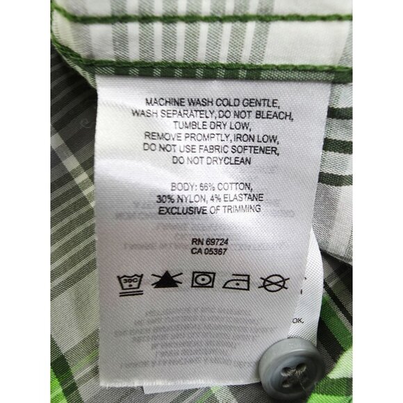 Columbia Omni Wick Advanced Evaporation Size Medium Men Check Short Sleeve Shirt - Picture 6 of 10